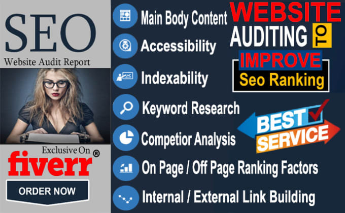 Gig Preview - Do detailed seo audit report of your website using pro tools