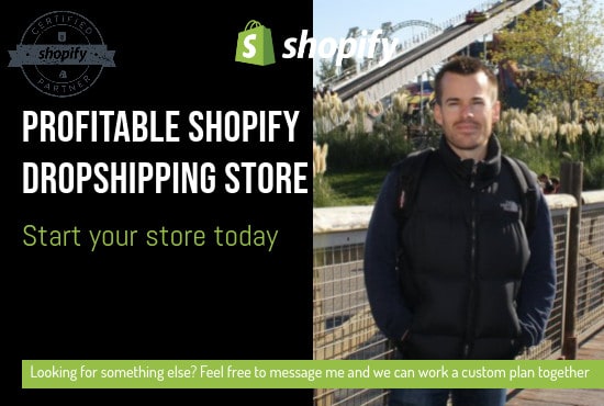 Gig Preview - Build your ecommerce shopify dropshipping website