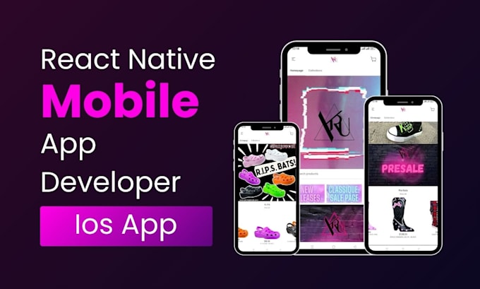 Gig Preview - Do mobile app development using  react native