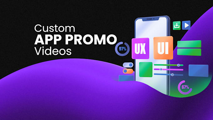 Gig Preview - Create custom app promo videos and animated app explainer