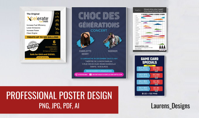 Gig Preview - Design a professional print ready poster