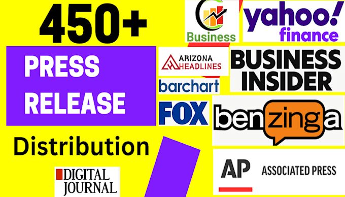 Bestseller - do professional press release distribution on 450 plus premium sites