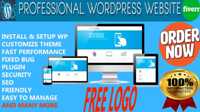 Gig Preview - Create and build a professional wordpress website design