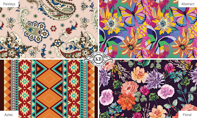 Gig Preview - Create digital textile prints and seamless patterns