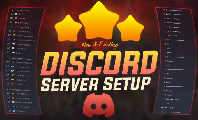 Gig Preview - Setup your discord server professionally within 48 hours