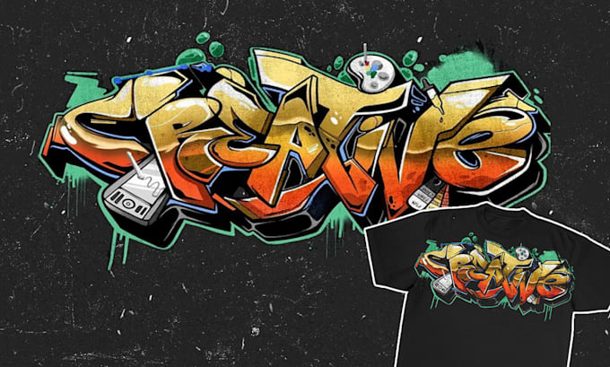 Gig Preview - Create unique hand drawn graffiti logo designs