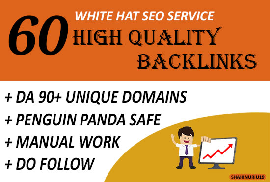 Gig Preview - Build 60 high da backlinks SEO link building