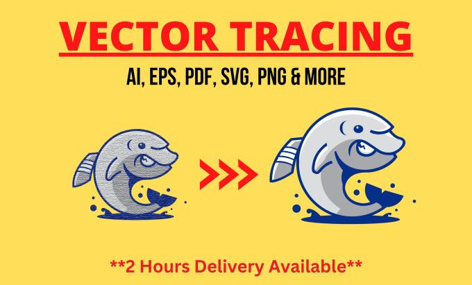 Gig Preview - Do vector tracing from any format to ai, eps, svg, png, etc