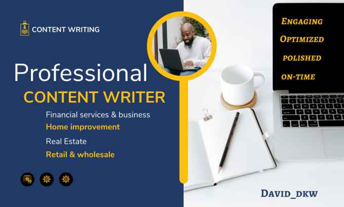 Gig Preview - Write professional content in finance, real estate, retail