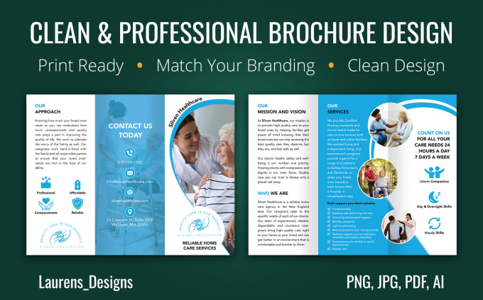 Gig Preview - Design a clean professional trifold or bifold brochure