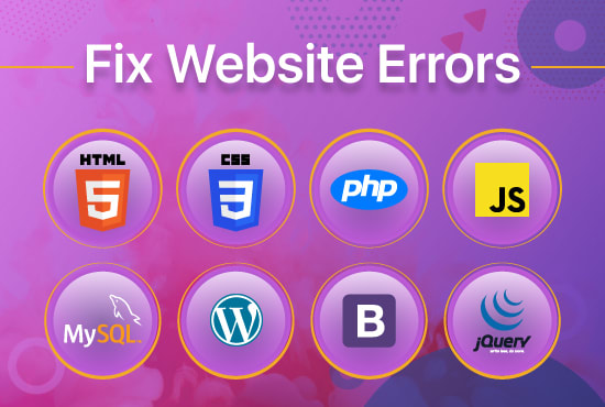 Gig Preview - Fix html,css, php,js,mysql, wordpress,styling, coding issues