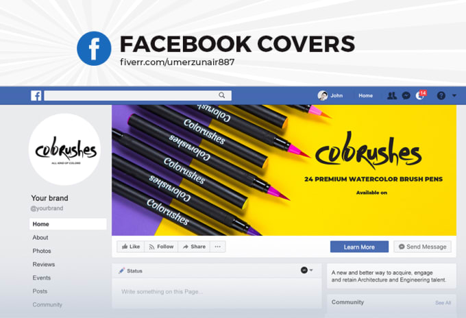 Gig Preview - Create facebook cover ,social media header banner