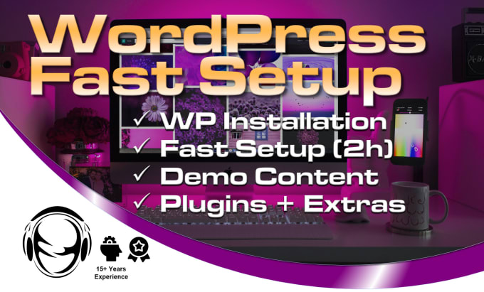 Gig Preview - Setup and install wordpress theme and demo content