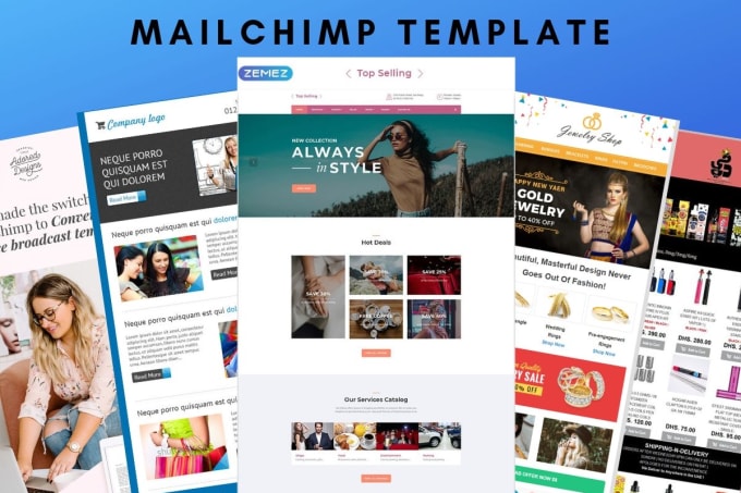 Gig Preview - Design editable mailchimp newsletter template