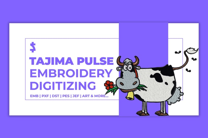 Gig Preview - Do embroidery digitizing using tajima pulse