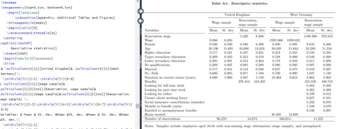 Gig Preview - Write document into latex