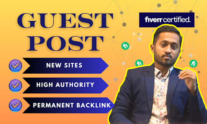 Gig Preview - Do guest post on da 92 site with dofollow permanent backlink