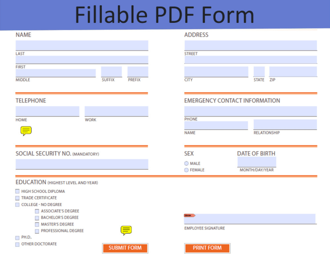 Gig Preview - Convert or design fillable pdf form