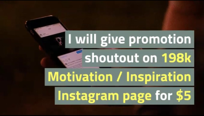 Gig Preview - Give promotion shoutout on 200k motivation instagram page