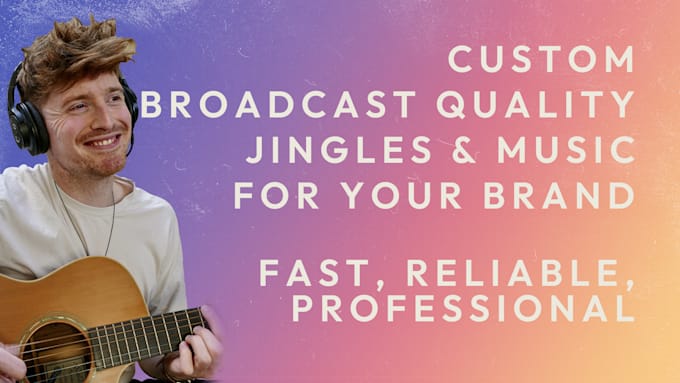 Bestseller - make a professional jingle for your video, brand or product