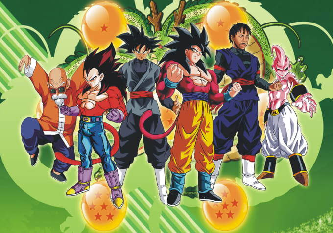 Gig Preview - Create dragon ball z artwork style