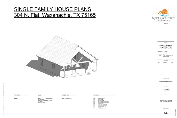 Architectural Plans and Elevations