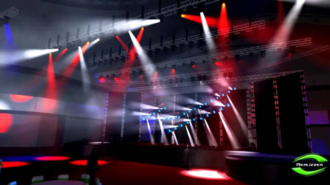 Gig Preview - Do realistic lighting show on realizzer