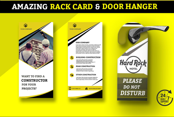 Gig Preview - Design amazing rack card and door hanger