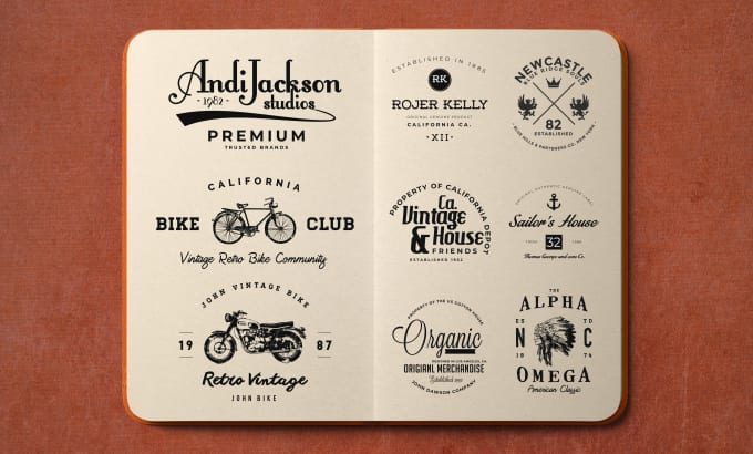 Gig Preview - Do vintage and retro logo design for your business