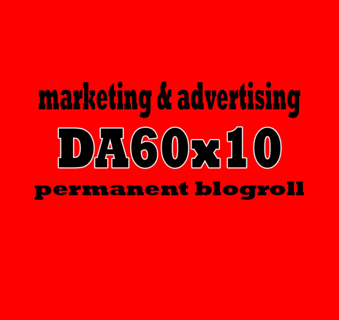 Gig Preview - Give link da60x10 site marketing blogroll permanent