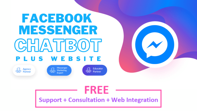 Gig Preview - Create facebook messenger chatbot website chat bot  manychat web chatbot