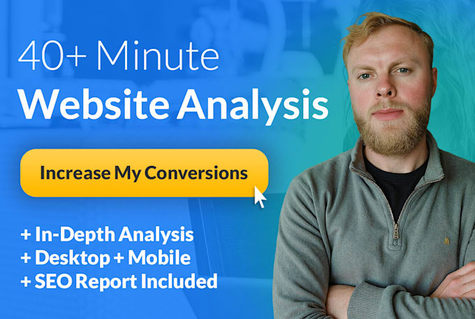 Bestseller - record an insightful website analysis to improve conversions