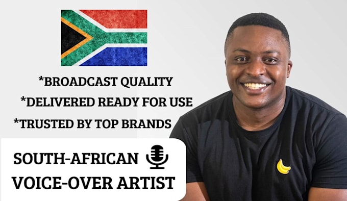 Bestseller - record a professional english south african male voice over