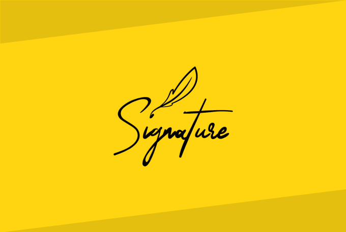 Gig Preview - Create beautiful signature logo