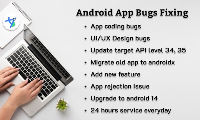 Gig Preview - Fix bugs, reskin android app, and update API level 35 in android studio