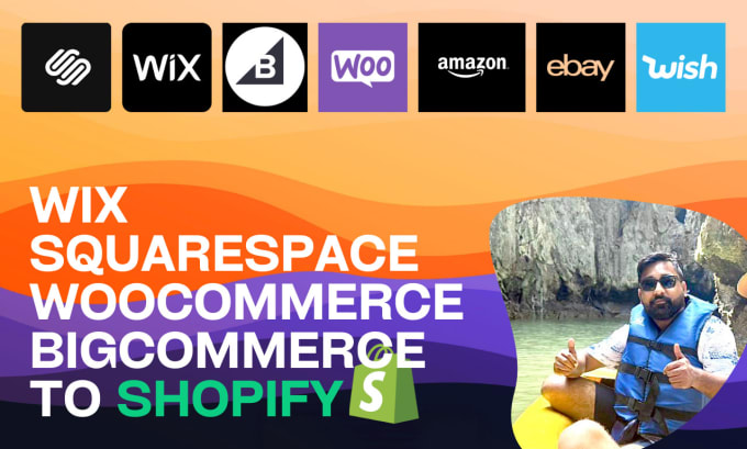 Gig Preview - Migrate a squarespace, wix, woo, bigcommerce to shopify store