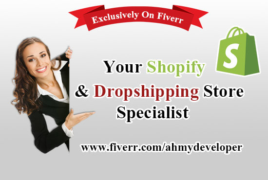 Gig Preview - Create shopify website and drop shipping store