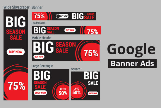 Gig Preview - Design awesome google banner ads, display ads