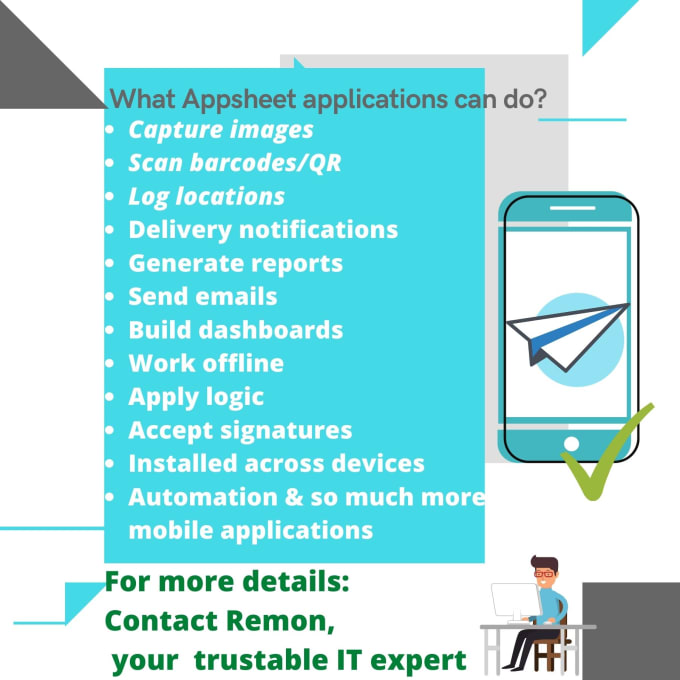 Gig Preview - Create appsheet fantastic mobile applications