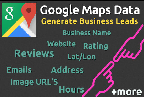 Gig Preview - Scrape and extract location data from google maps with emails and more