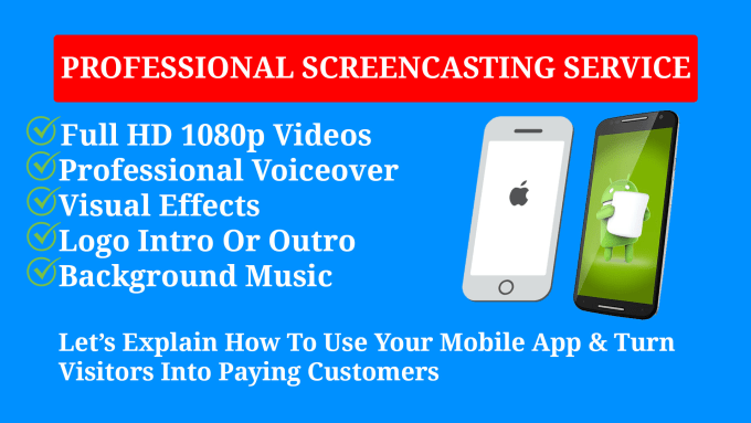 Gig Preview - Create HD screencast video for mobile app