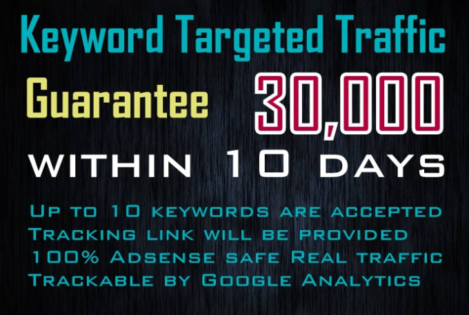 Gig Preview - Find best keywords targeted traffic for your website