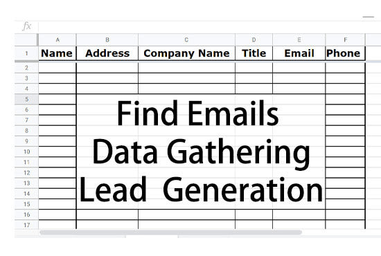 Gig Preview - Find leads, contacts, email address, email finder, and gathering data