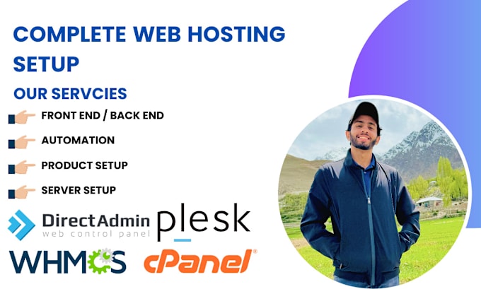 Gig Preview - Design and set up your web hosting website with whmcs