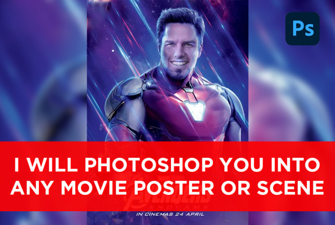 Gig Preview - Photoshop you into any movie poster or scene