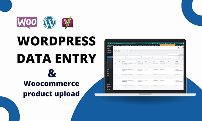 Gig Preview - Upload products or add products to shopify woocommerce store