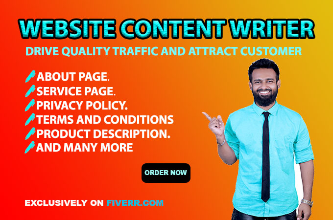 Gig Preview - Be your professional SEO friendly website content writer