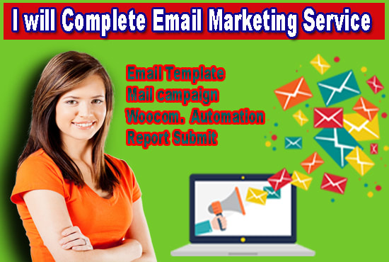 Gig Preview - Complete email marketing service using mailchimp with woo commerce automation