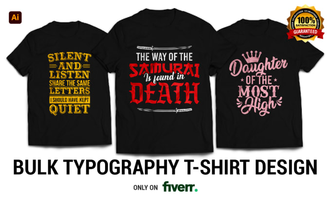 Bestseller - do bulk typography t shirt design graphic t shirt design