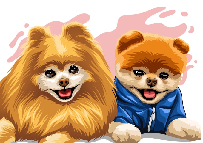 Gig Preview - Drawing cartoon vector of your pet or animal in 24 hours